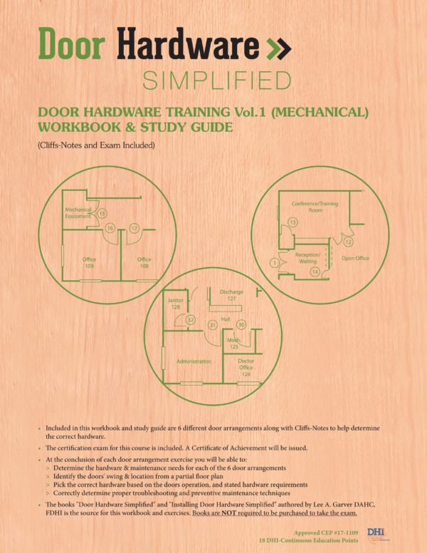 DOOR HARDWARE TRAINING WORKBOOK & STUDY GUIDE